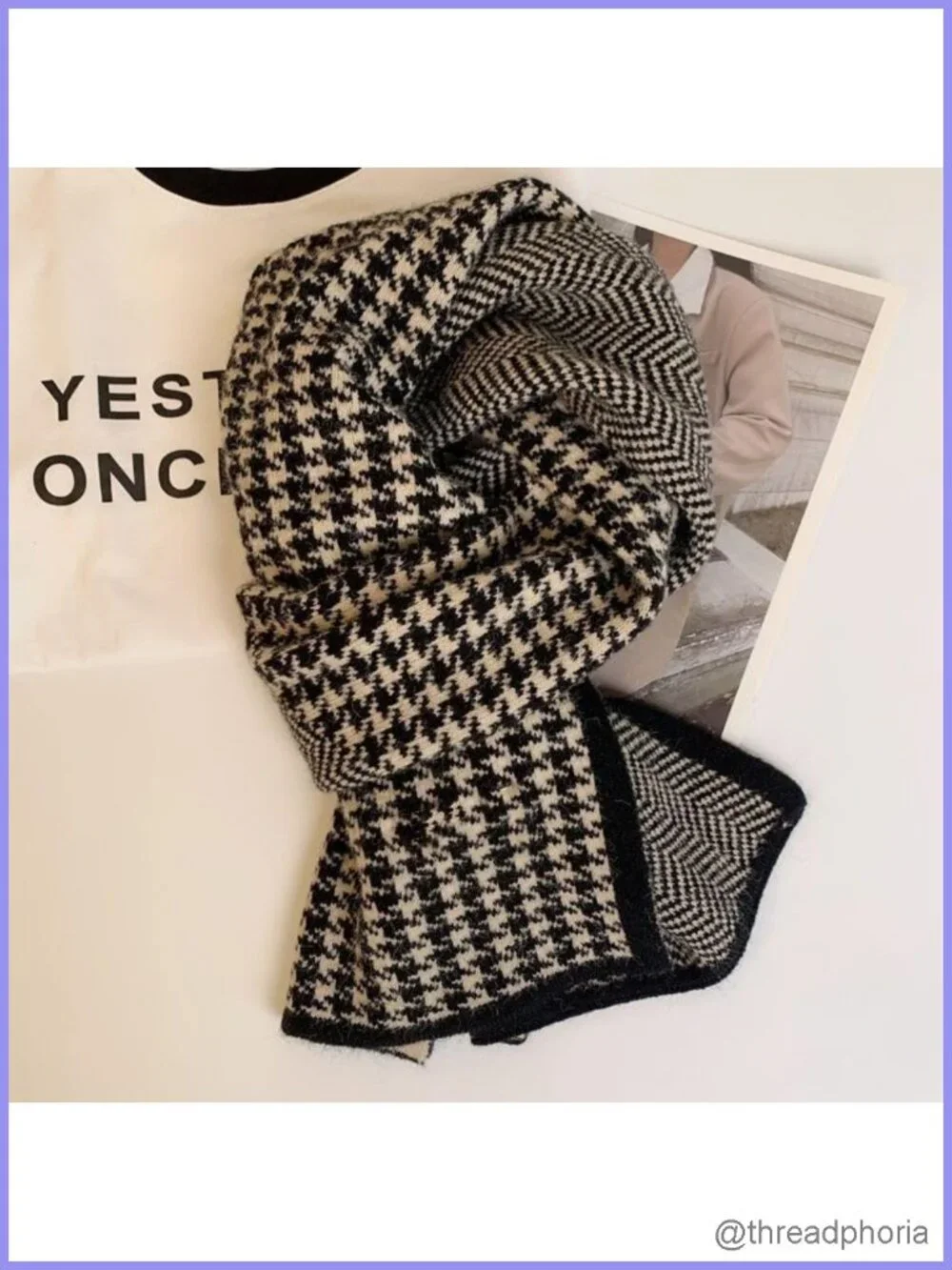 Cashmere Scarf for Women - Soft Plaid Lightweight Wrap